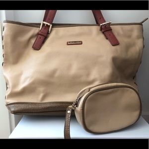 Charles & Keith large tote with croc detail